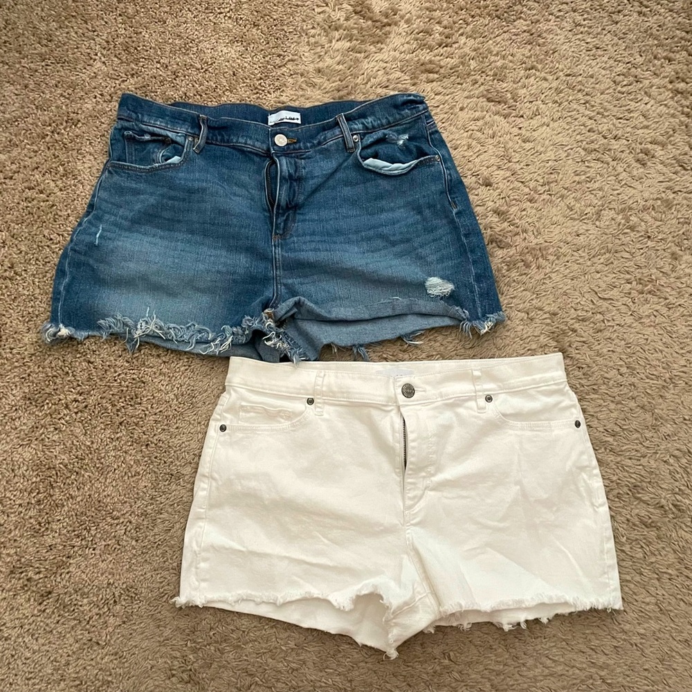 Bundle of Two Loft Jean Shorts Sz 14 | 32